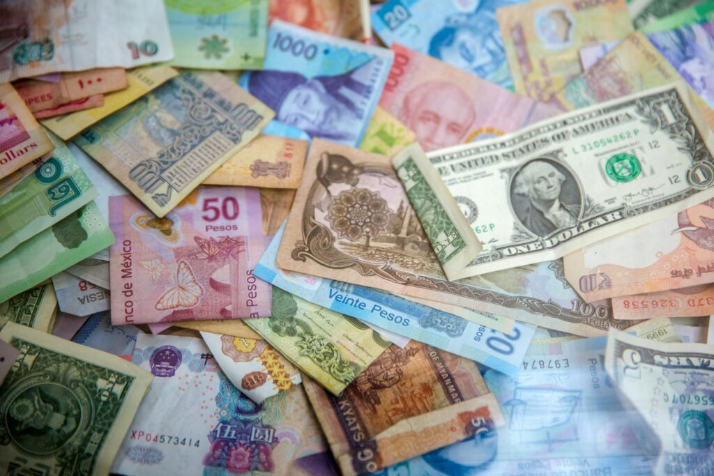 Banknotes from around the world