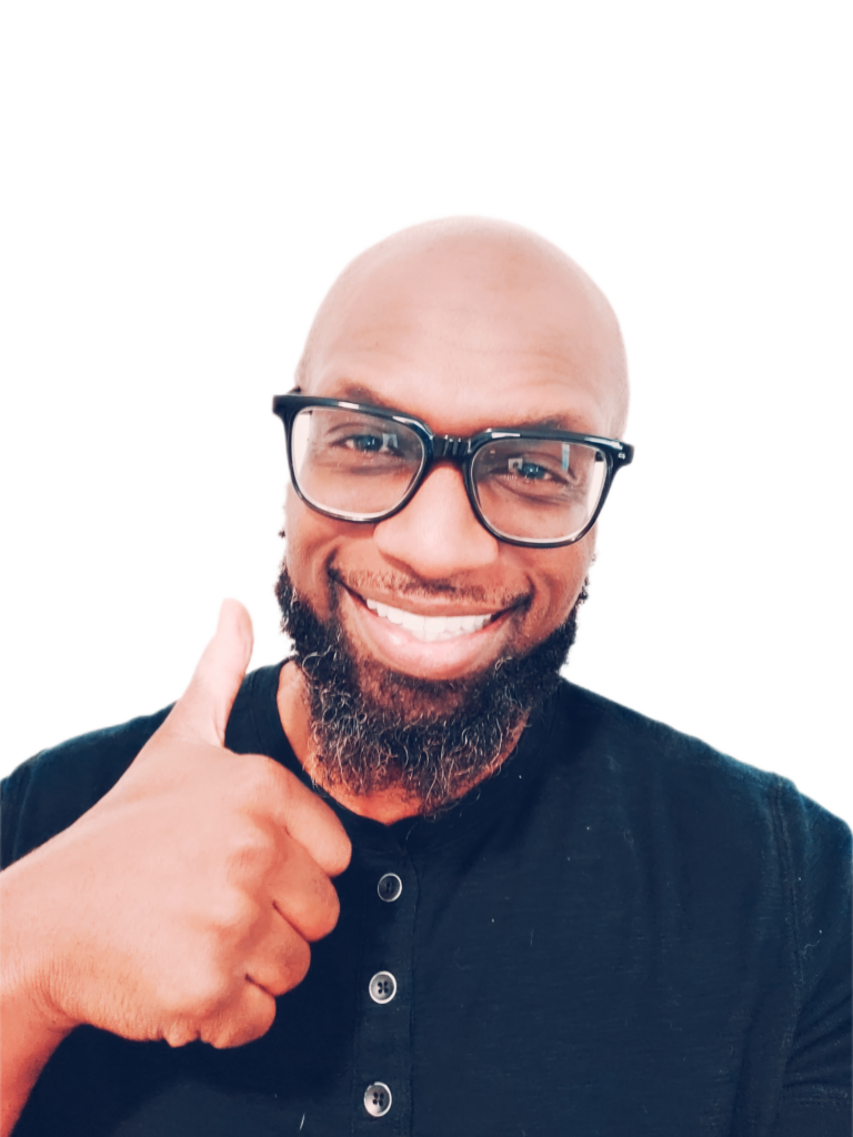 Dwayne Miller giving a thumbs up